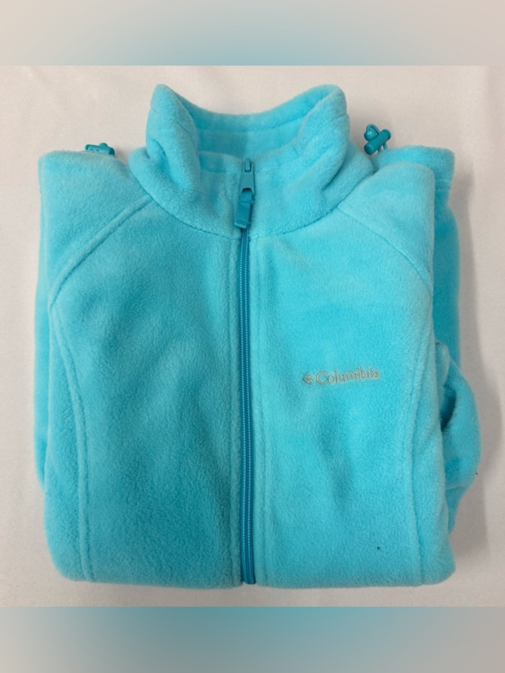 Columbia Sportswear Women's Light Blue Fleece Full-Zip Jacket Size Small